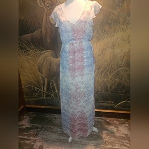 Knox Rose Long Bohemian Maxi Dress with strap ruffle 8